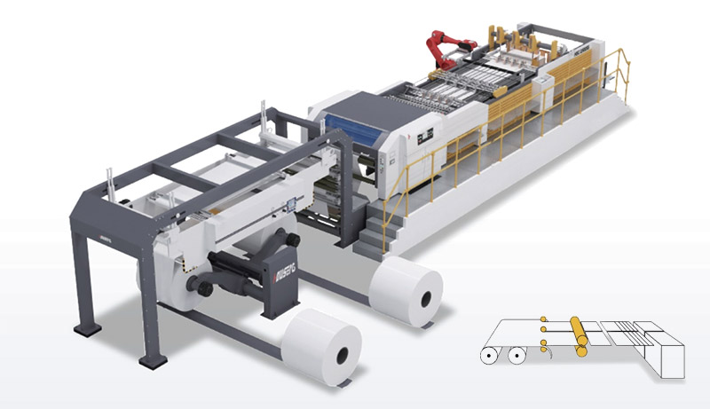 Automatic Paper Roll To Sheet Cutter Machine